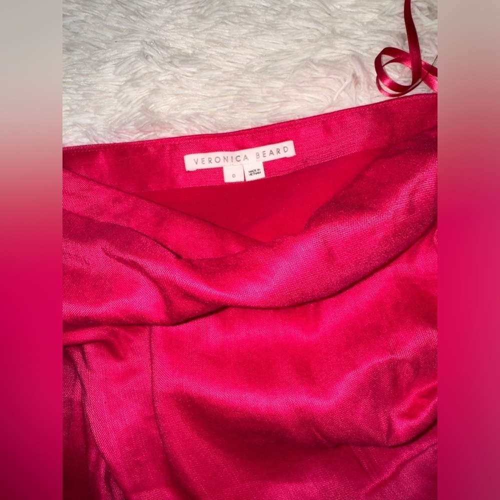 Nwot Veronica Beard Patsy Linen One Shoulder Pink… - image 7